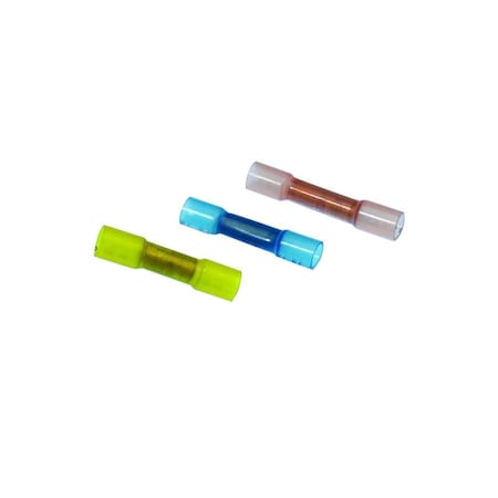 Q2 PRODUCTS 12-10 GA. HEAT SHRINK BUTT SPLICE (AWG Yellow 10-12) 100/bag BHT5